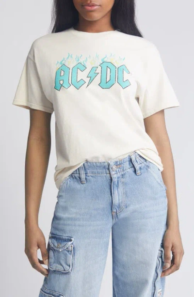 Vinyl Icons Ac/dc Graphic T-shirt In Natural