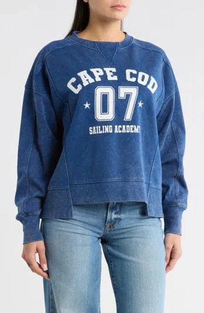 Vinyl Icons Cape Cod Sailing Sweatshirt In Blue