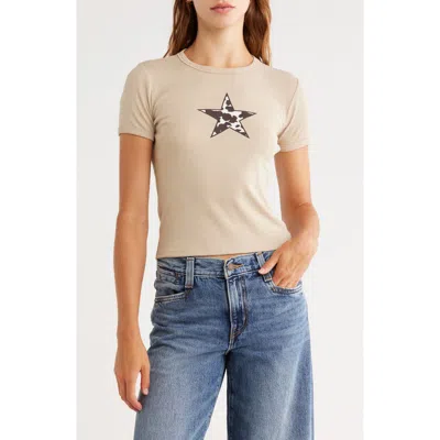 Vinyl Icons Cow Star Baby T-shirt In Neutral