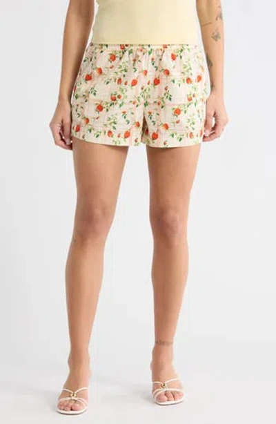 Vinyl Icons Floral Print Shorts In Multi