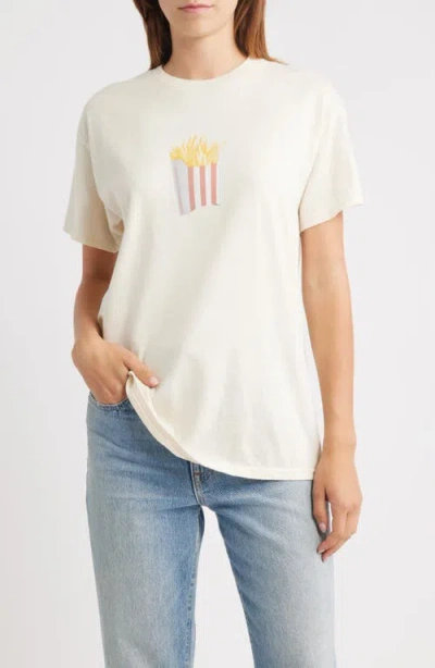 Vinyl Icons Fries Graphic T-shirt In White