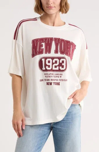 Vinyl Icons New York Graphic Jersey Tee In Animal Print