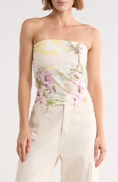 Vinyl Icons Palm Beach Tube Top In White