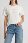 Vinyl Icons Peaches Graphic T-shirt In White