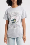 Vinyl Icons Peanuts® Football Cotton Graphic T-shirt In Gray