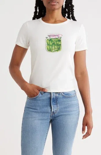 Vinyl Icons Pickles Graphic Baby T-shirt In White