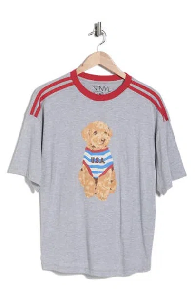 Vinyl Icons Puppy Athletic Graphic T-shirt In Gray