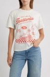 Vinyl Icons Spaghetti Graphic T-shirt In White