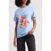 Vinyl Icons Sweet Treats Cotton Graphic T-shirt In Blue
