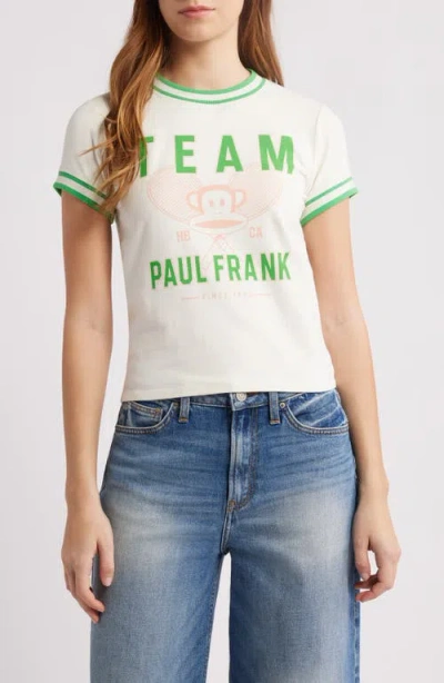 Vinyl Icons Team Paul Frank™ Cotton Graphic T-shirt In Marshmallow