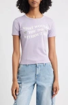 Vinyl Icons What Would You Do Graphic T-shirt In Purple