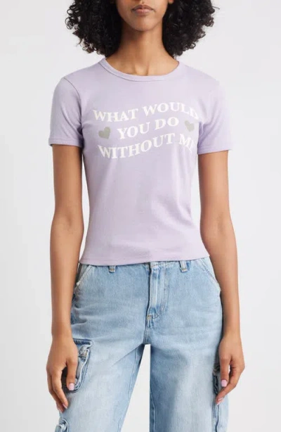 Vinyl Icons What Would You Do Graphic T-shirt In Purple