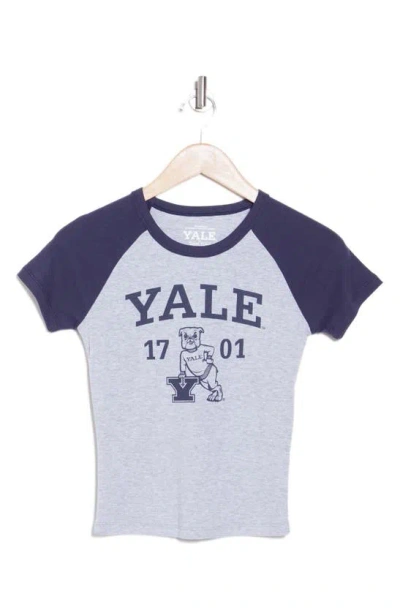 Vinyl Icons Yale Cotton Blend Graphic T-shirt In White
