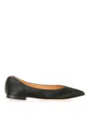 Viola Ricci Black Flat Ballerina In Black