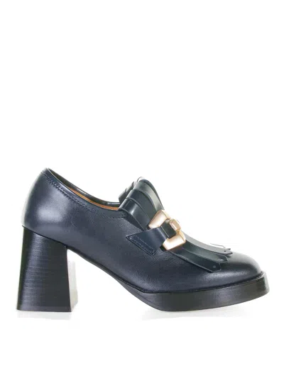 Viola Ricci Lya Loafers In Blue Leather