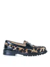 Viola Ricci Spotted Pony Loafers In Purple