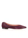 Viola Ricci Purple Flat Ballerina In Purple