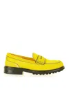 Viola Ricci Yellow Pony Loafers In Yellow
