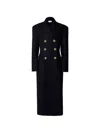 Violante Nessi 더블 브레스티드 코트 In Black