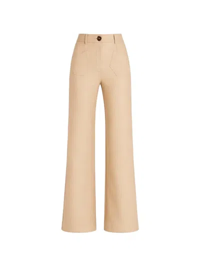 Violante Nessi Francis Flared Trousers In Neutral