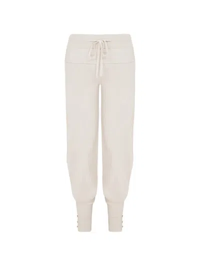Violante Nessi Maru Buttoned Trousers In Neutral
