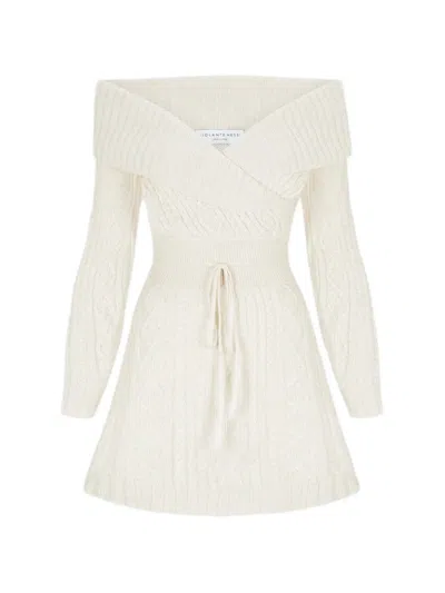 Violante Nessi Off-shoulder Mini Dress In White