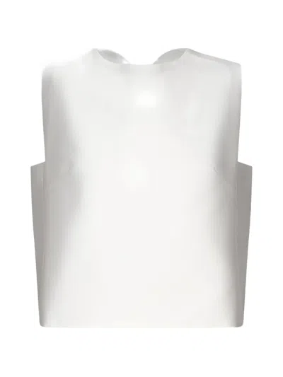 Violante Nessi Son Bow-detail Sleeveless Top In White