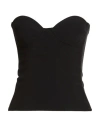 Violante Nessi Woman Top Black Size Xs Acetate, Viscose In Black
