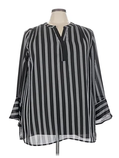 Pre-owned Violet & Claire 3/4 Sleeve Blouse In Black