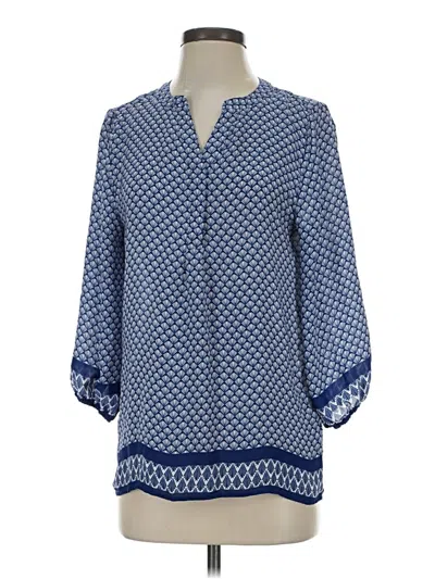 Pre-owned Violet & Claire 3/4 Sleeve Blouse In Blue