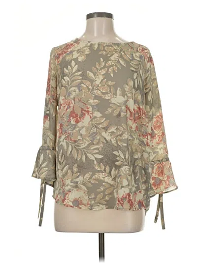 Pre-owned Violet & Claire 3/4 Sleeve Blouse In Gray