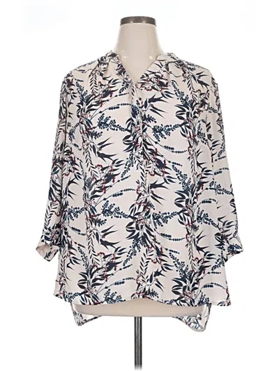 Pre-owned Violet & Claire 3/4 Sleeve Blouse In Ivory