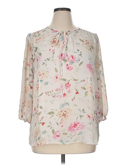 Pre-owned Violet & Claire 3/4 Sleeve Blouse In Ivory