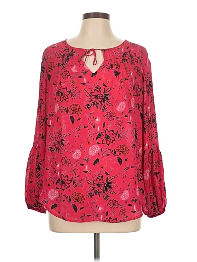Pre-owned Violet & Claire 3/4 Sleeve Blouse In Red