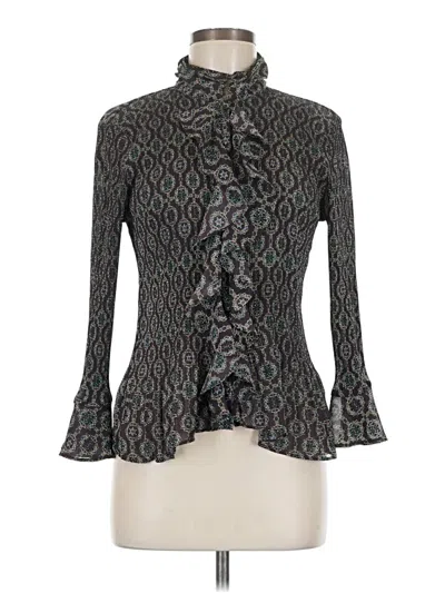 Pre-owned Violet & Claire Long Sleeve Blouse In Black