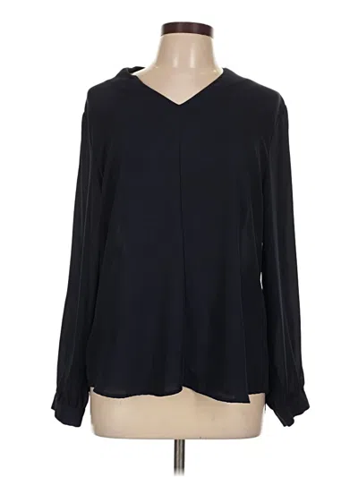 Pre-owned Violet & Claire Long Sleeve Blouse In Black