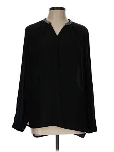 Pre-owned Violet & Claire Long Sleeve Blouse In Black
