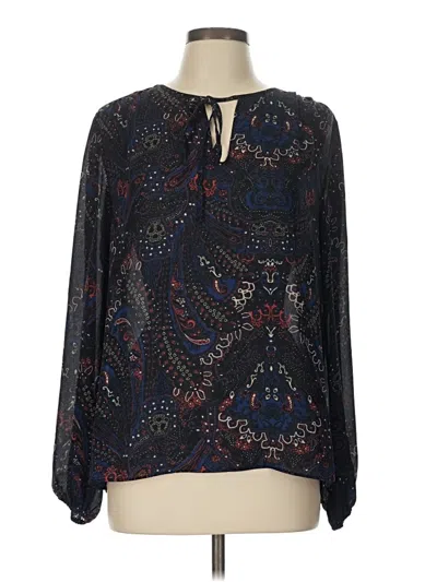 Pre-owned Violet & Claire Long Sleeve Blouse In Black
