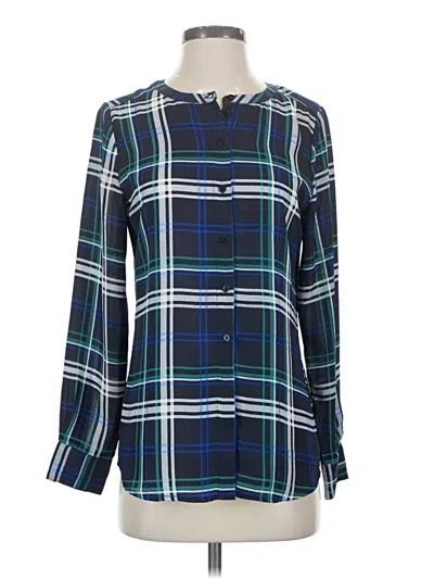 Pre-owned Violet & Claire Long Sleeve Blouse In Blue