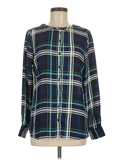 Pre-owned Violet & Claire Long Sleeve Blouse In Blue