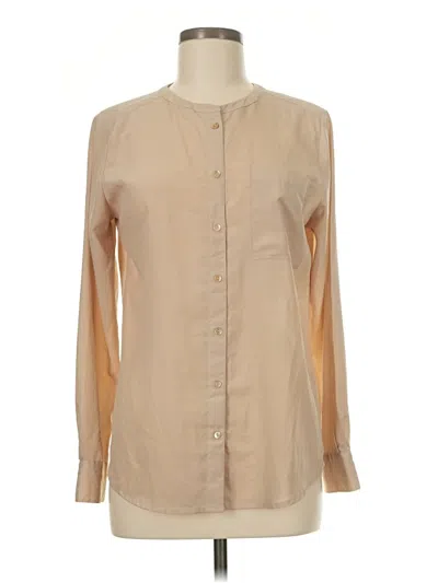 Pre-owned Violet & Claire Long Sleeve Blouse In Brown