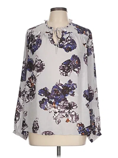 Pre-owned Violet & Claire Long Sleeve Blouse In Gray