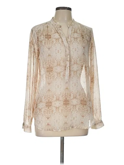 Pre-owned Violet & Claire Long Sleeve Blouse In Ivory