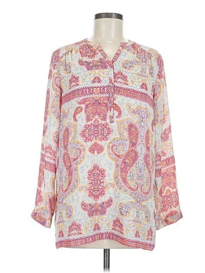 Pre-owned Violet & Claire Long Sleeve Blouse In Ivory