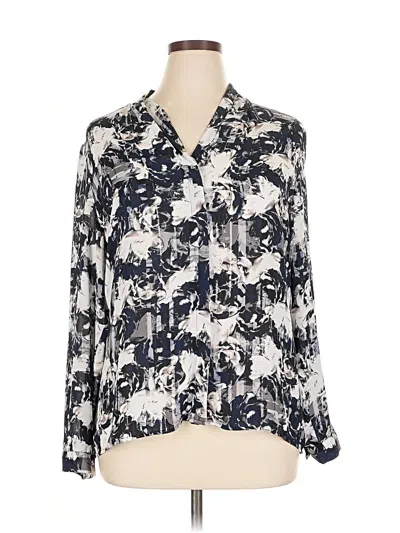 Pre-owned Violet & Claire Long Sleeve Blouse In Ivory