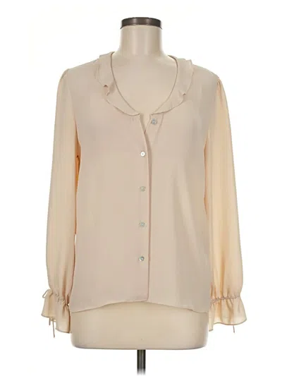 Pre-owned Violet & Claire Long Sleeve Blouse In Ivory