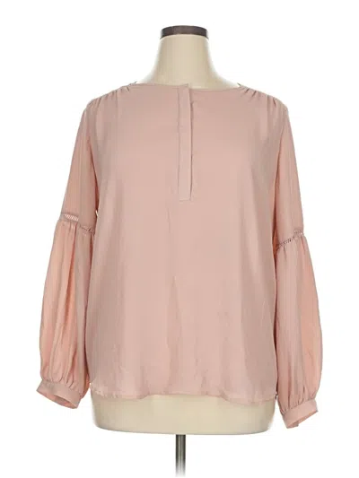 Pre-owned Violet & Claire Long Sleeve Blouse In Pink