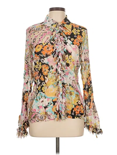 Pre-owned Violet & Claire Long Sleeve Blouse In Pink