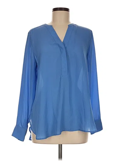 Pre-owned Violet & Claire Long Sleeve Polo Shirt In Blue
