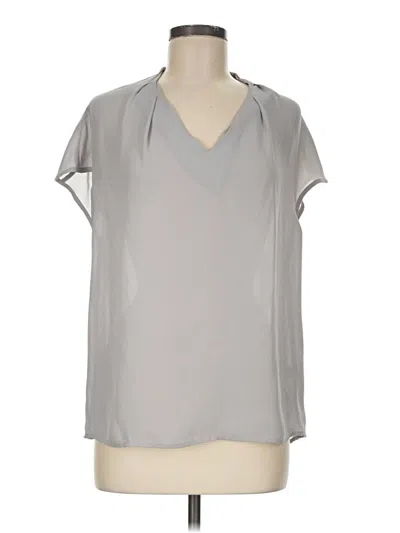 Pre-owned Violet & Claire Short Sleeve Blouse In Gray